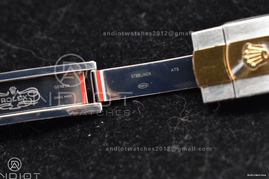 Oyster 904L Bracelet 1:1 YG 126333 SS Steel Clean VR Sleek on DateJust Textured 608 Dial Best 41 YG Edition 0826